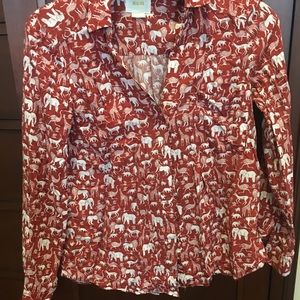 Anthropologie Maeve women’s button up blouse